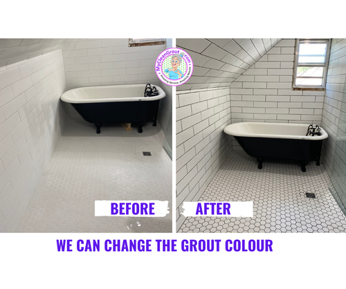 Clear grout sealing and colour sealing are services offered by Enviro Clean of Sherwood Park