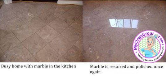 Marble and other stone needs the know-how of My Clean Grout professional grout cleaning services.