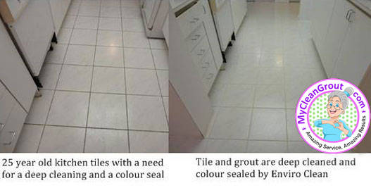 Grout cleaning and colour sealing requires the expertise of My Clean Grout